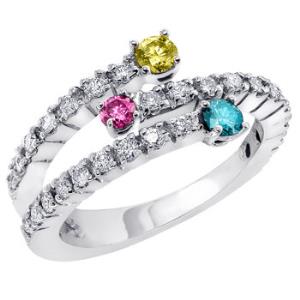 Rings - Diamond and colored stone